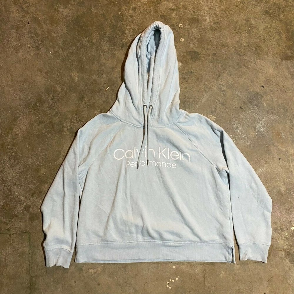 Calvin Klein Womens Gray Pullover Hoodies Size L